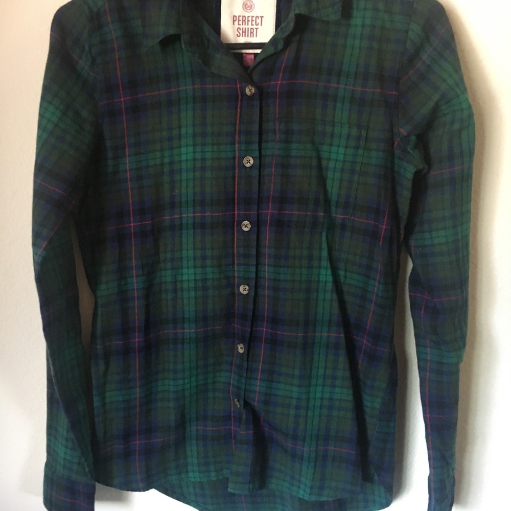 Dark green flannel